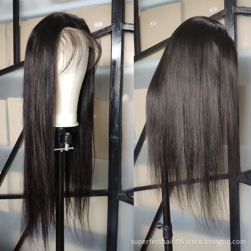 10A Mink Raw Unprocessed Virgin Human Hair Weaves From Brazil Lace Front Wig For Black Women Straight Wave Brazilian Hair Wigs